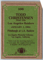 1985 Topps Todd Christensen #106