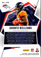2021 Panini Absolute Blue Javonte Williams #115