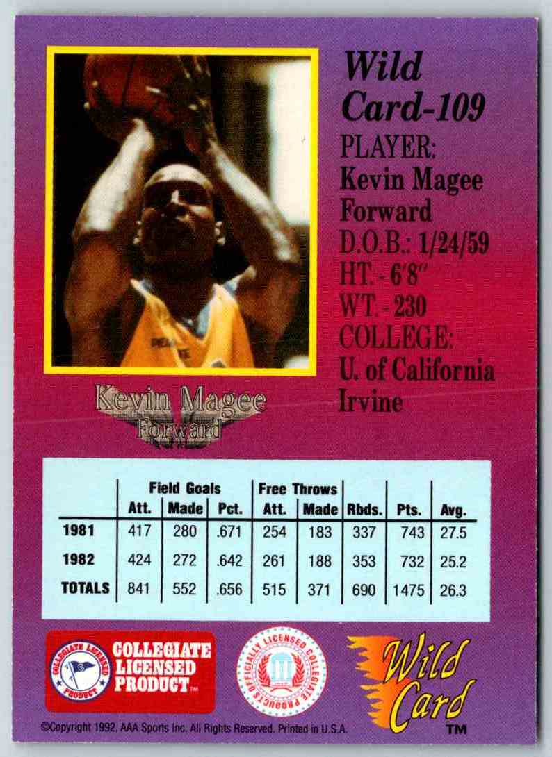 1991 WildCard Kevin Magee