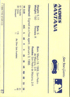 1989 Star Andres Santana #87