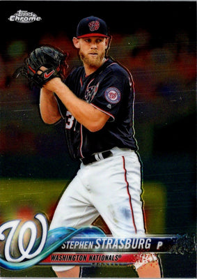 2018 Topps Chrome Stephen Strasburg #185