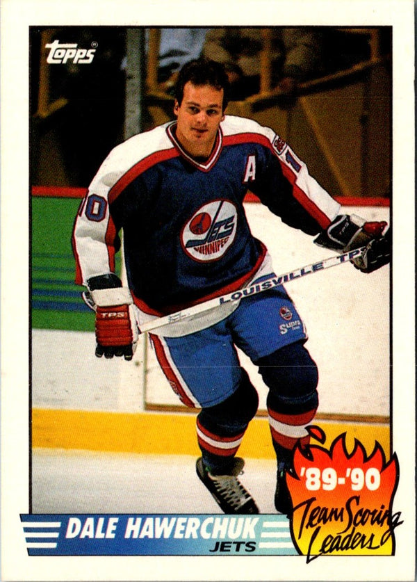 1990 Topps Team Scoring Leaders Dale Hawerchuk #11