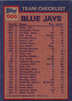 1984 Topps Lloyd Moseby/Dave Stieb #606