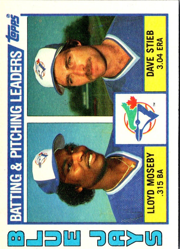 1984 Topps Lloyd Moseby/Dave Stieb #606