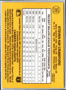 1986 Donruss Steve Crawford
