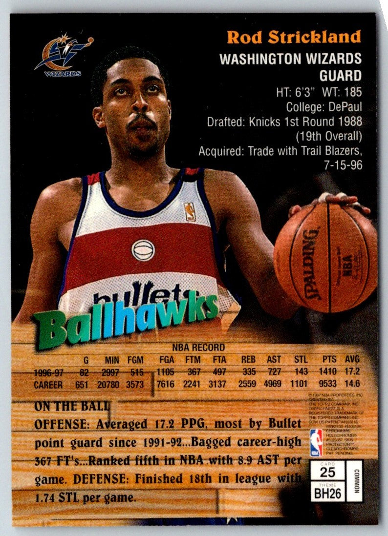 1998 Finest No Protector Rod Strickland