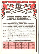 1981 Donruss Bob Lacey