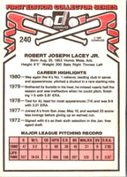 1981 Donruss Bob Lacey #240B