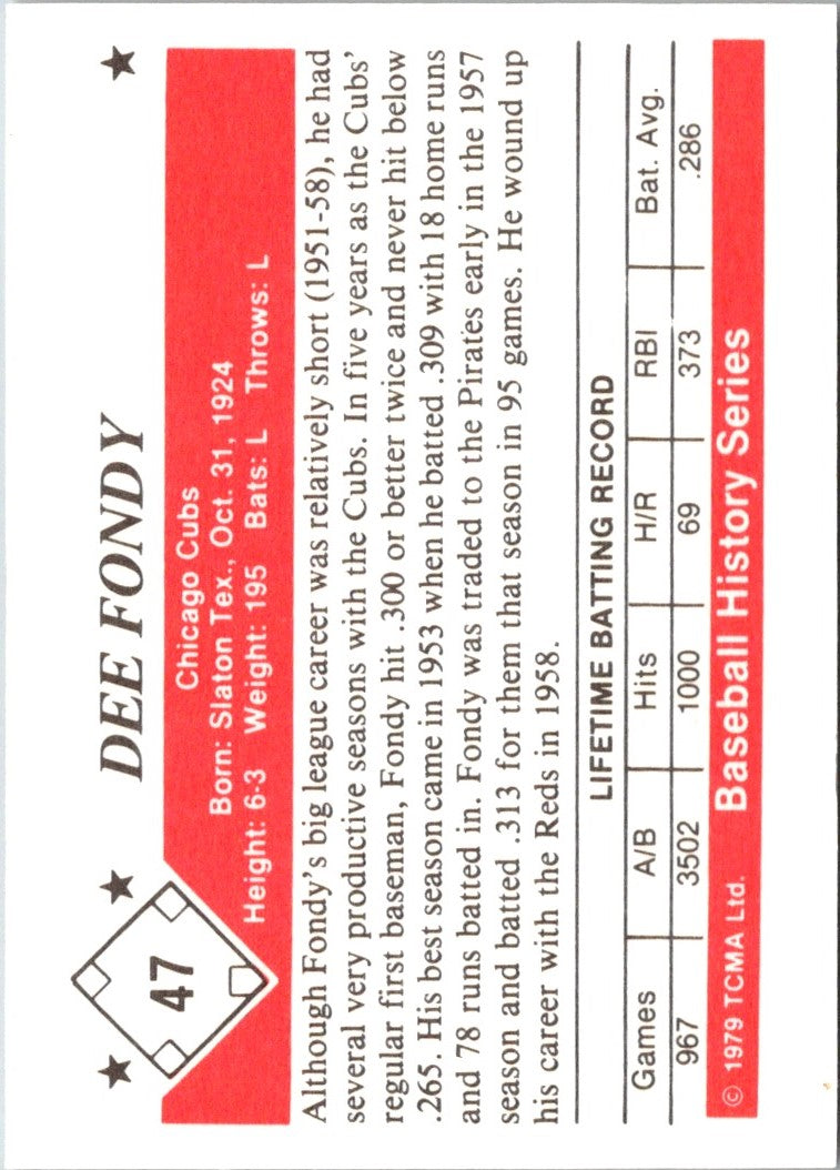 1979 TCMA 50's Dee Fondy