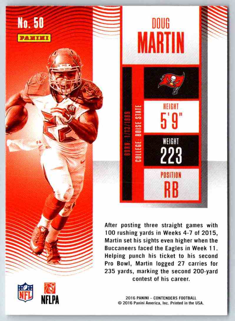2016 Contenders Doug Martin