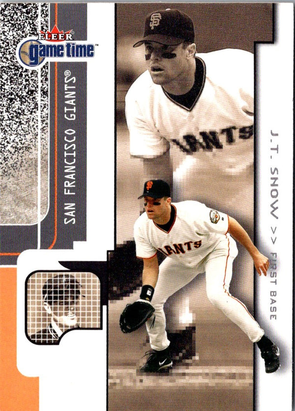 2001 Fleer Game Time J.T. Snow #69