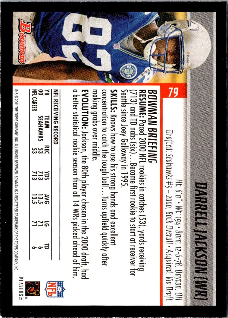 2001 Bowman Darrell Jackson