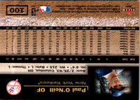 2001 Fleer Triple Crown Paul O'Neill #100