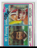 1981 Topps 1980 Passing Leaders - Ron Jaworski/Brian Sipe
