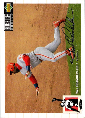 1994 Collector's Choice Wes Chamberlain #76 Silver Signature