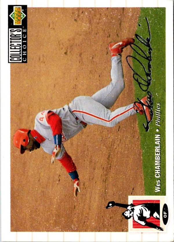 1994 Collector's Choice Wes Chamberlain #76 Silver Signature