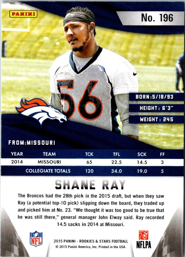 2015 Panini Rookies & Stars Shane Ray