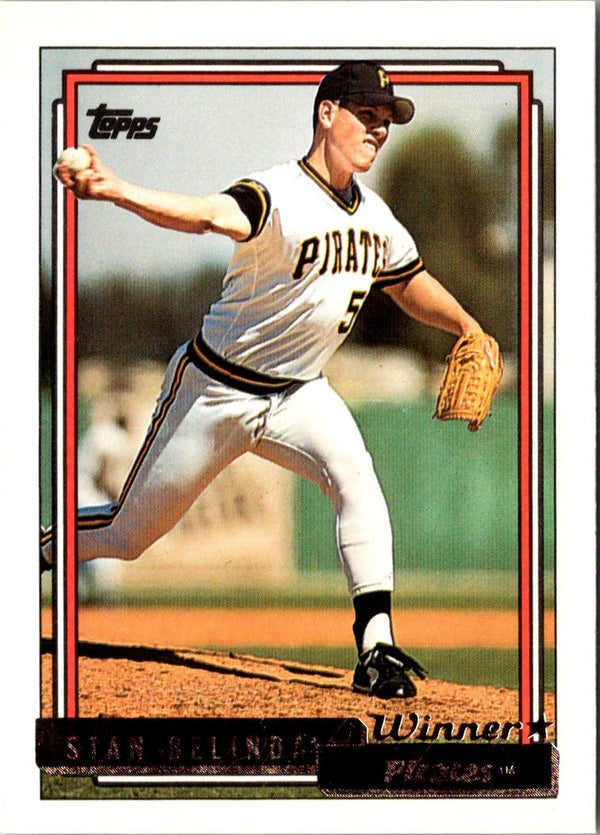 1992 Topps Gold Winners Stan Belinda #466