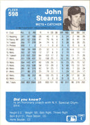 1984 Fleer John Stearns
