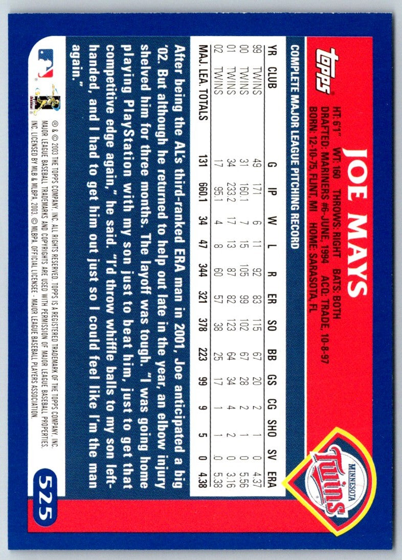 2003 Topps Joe Mays