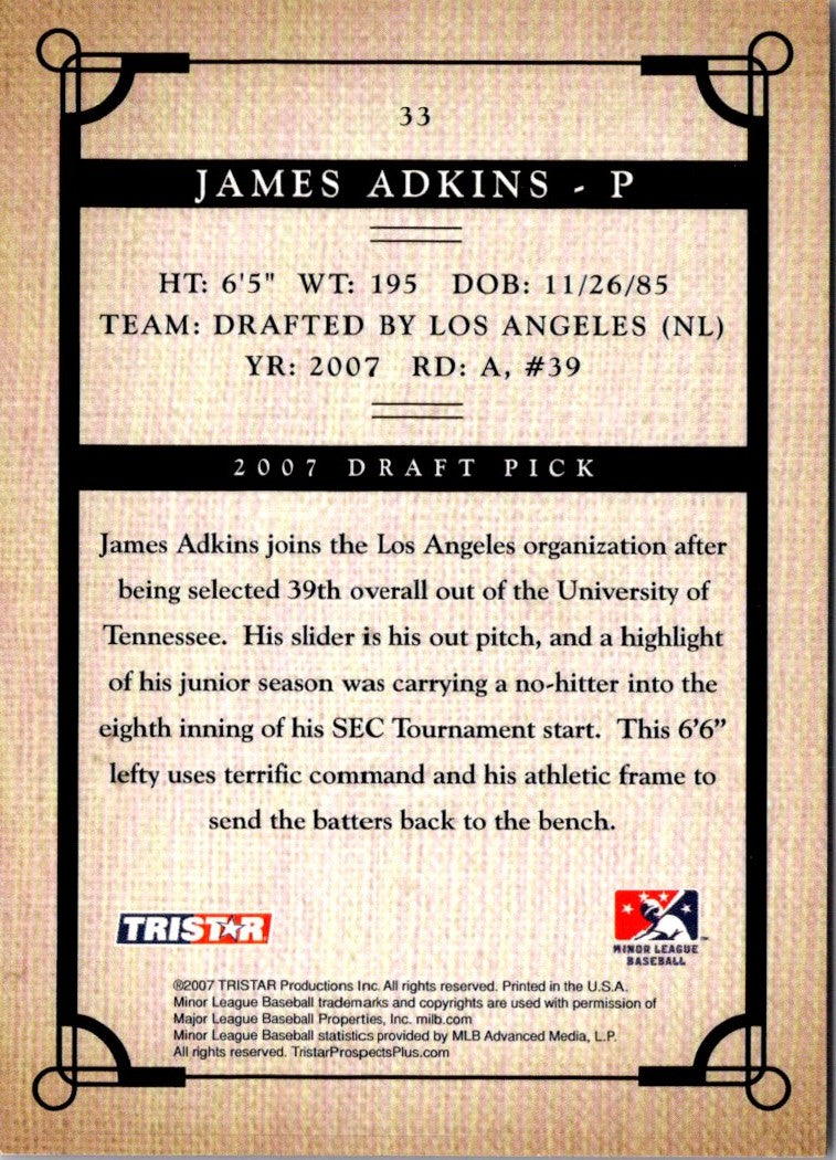 2007 Tristar Prospects Plus James Adkins