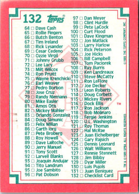 1989 Topps Company Store Collectors Edition/Glossy All Stars & Hot Prospects Baseball Cards Offer #NNO