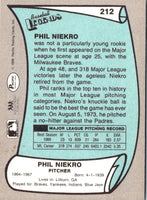 1989 Pacific Legends II Phil Niekro #212