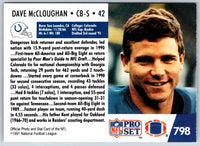 1990 Proset Dave McCloughan #798