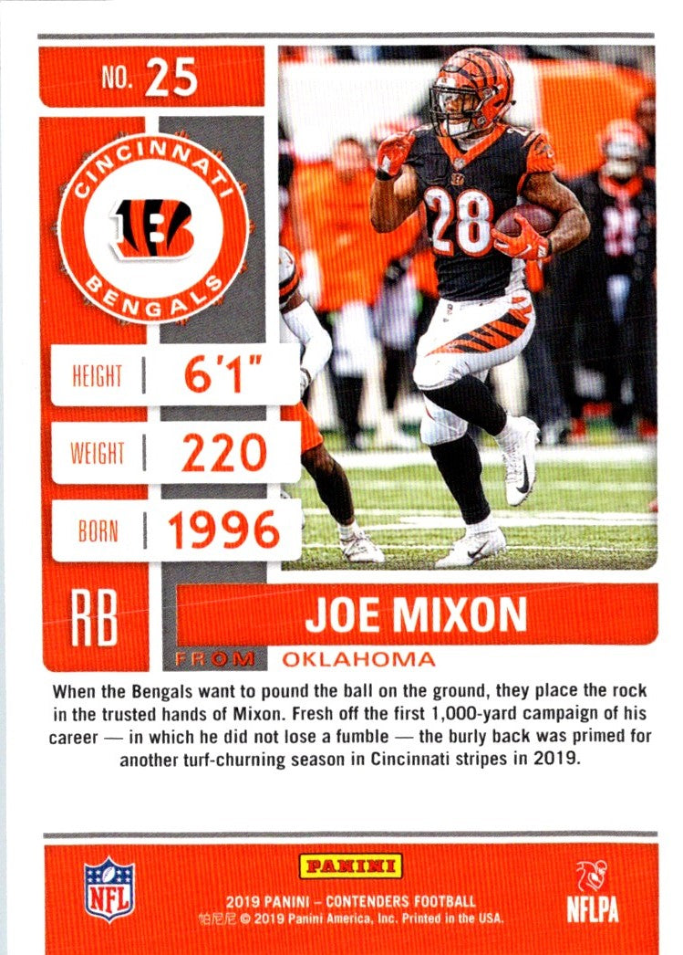 2019 Panini Joe Mixon