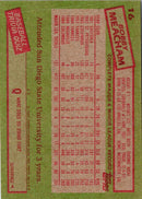 1985 Topps Bobby Meacham