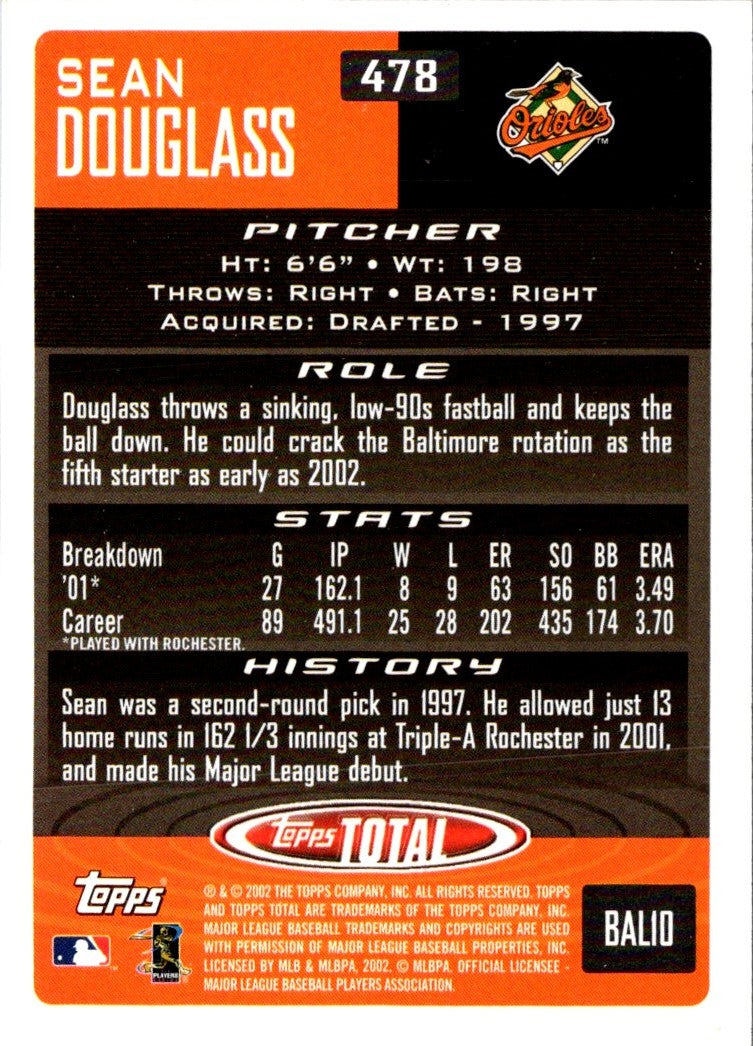 2002 Topps Total Sean Douglass