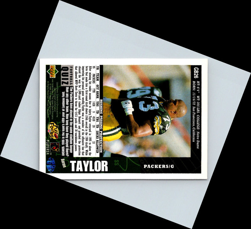 1996 Collector's Choice ShopKo Green Bay Packers Aaron Taylor