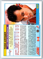 1991 Score Canadian Todd Krygier #637