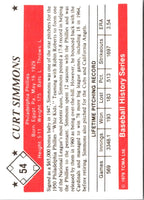 1979 TCMA 50's Curt Simmons #54