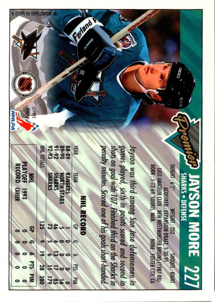 1993 Topps Premier Jayson More