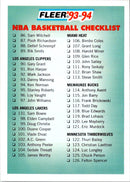 1993 Fleer Checklist 166-240