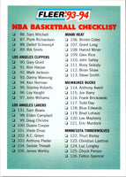 1993 Fleer Checklist 166-240 #240