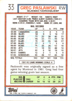 1992 Topps Greg Paslawski #33