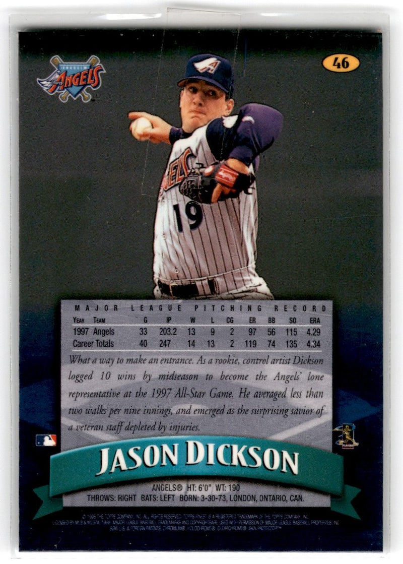 1998 Finest Jason Dickson