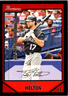 2007 Bowman Gold Todd Helton #96