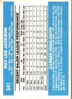 1982 Donruss Roy Lee Jackson #541