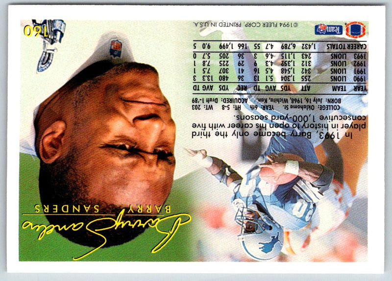 1994 Fleer Barry Sanders