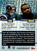 1998 Stadium Club Double Threat Natrone Means/Ryan Leaf