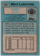 1988 Topps Mike Lansford