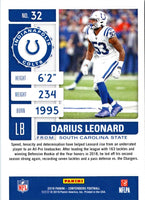 2019 Panini Contenders Season Ticket Red Zone Darius Leonard #32