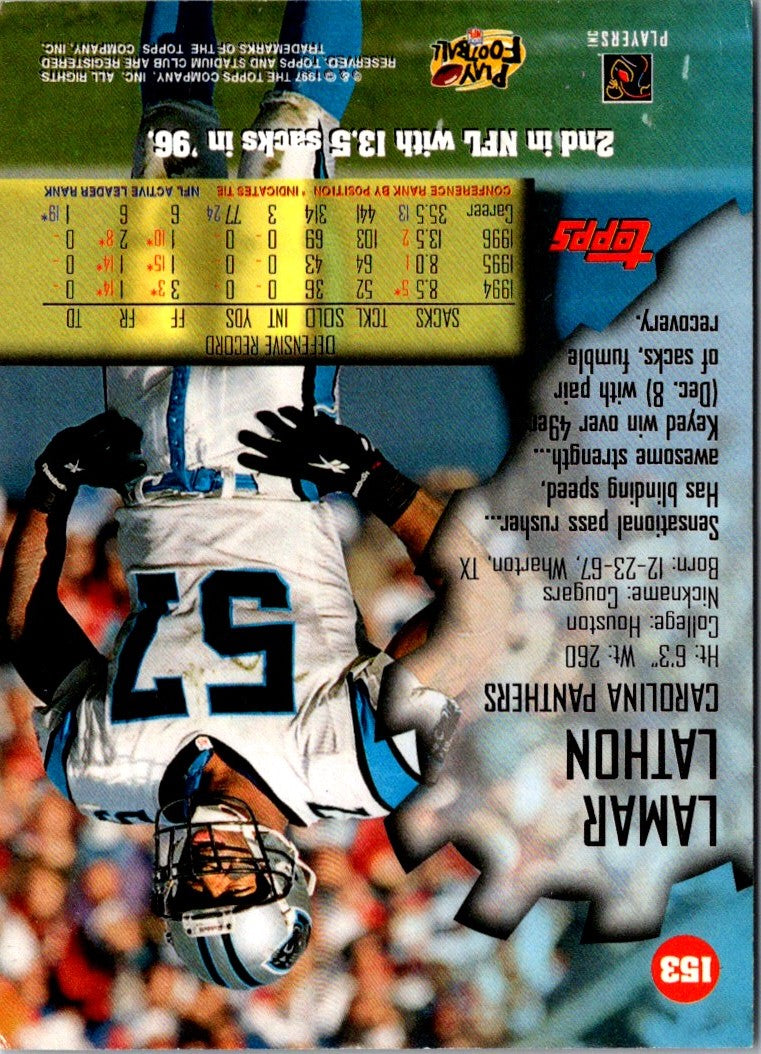 1997 Stadium Club Lamar Lathon