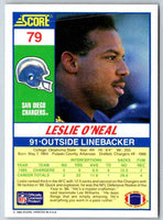 1990 Score Leslie O'Neal #79