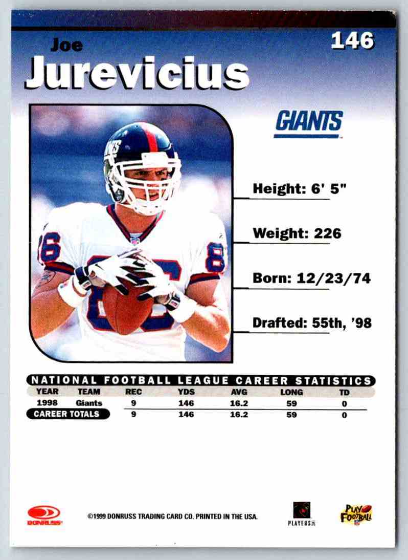 1999 Donruss Elite Joe Jurevicius