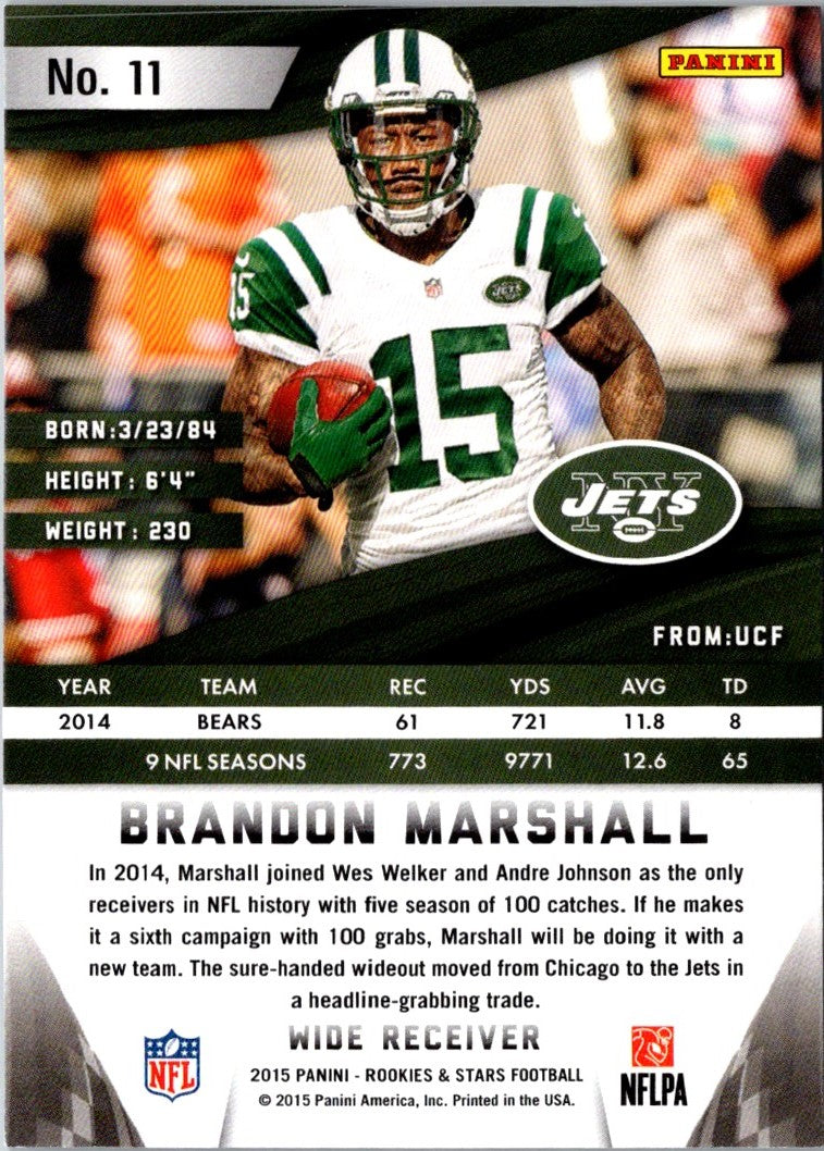 2015 Panini Rookies & Stars Brandon Marshall