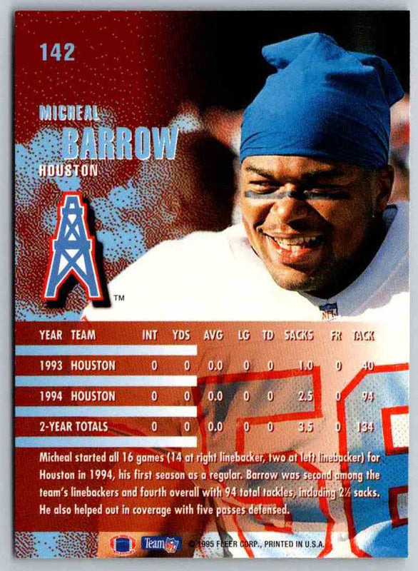 1995 Fleer Micheal Barrow #142